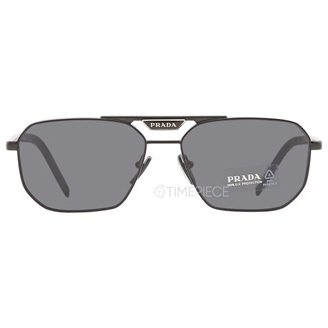 prada pr 58ys|Prada Men's PR 58YS 57mm Rectangle Sunglasses .